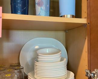 Corelle dishes - white 