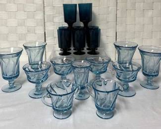 Glasses in Shades of Blue