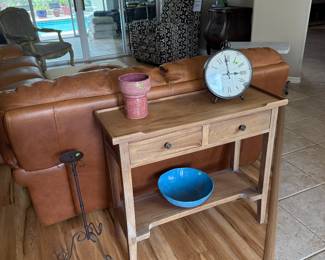 Brown Faux leather Couch