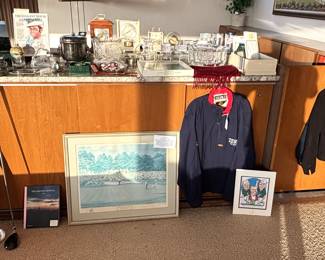 Variety of golf related items and memorabilia from 1968 Master's Golf champion, Bob Goalby.