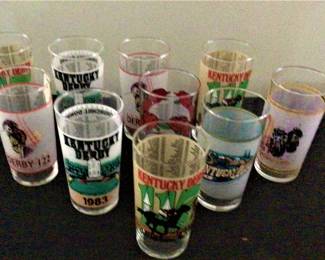 Vintage Kentucky Derby Glasses
