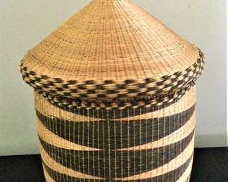 Rwandan Tutsi Basket and Lid