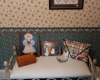 wrought iron bench