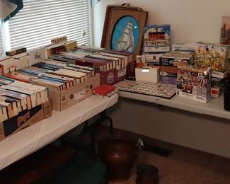 books, games, puzzles