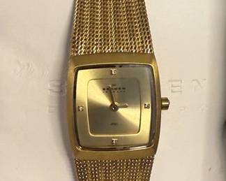 Skagan Denmark Ladies Gold Tone Steel Watch