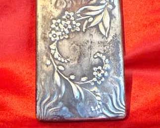 Victorian Sterling Sewing Kit Holder
