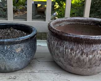 Glazed Outdoor Garden Pots