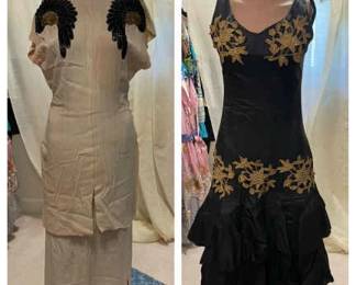 Black And White Embellished Dresses
