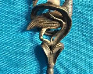 Victorian Swan Pearl Long Hat Pin