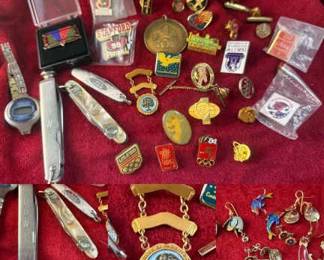 Pocket Knives, 10k Pin Costume Jewelery Earrings  More