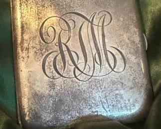 Mongrammed Silver Compact Picture Frame