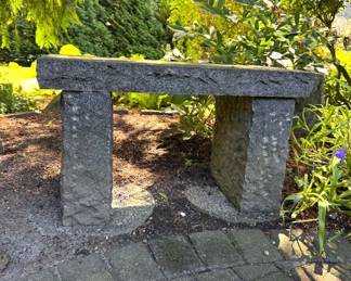 Stone Concrete Bench