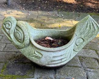 Indigenous Style Stone Planter