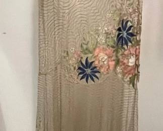 Embroidered Floral Mesh Dress