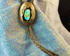 Turquoise Silver Bolo