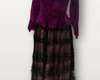 Madrid Made Purple Velvet Costume