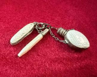 Trio Of Antique Victorian Chatelaines