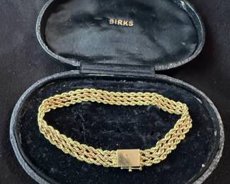 14K Yellow Gold Triple Rope Bracelet
