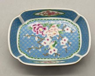 Vintage Cloisonné Cherry Blossom Soap Dish
