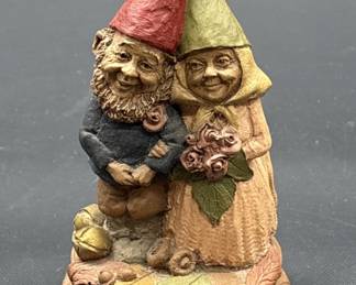 Vintage Tom Clarke Gnome Couple Figurine