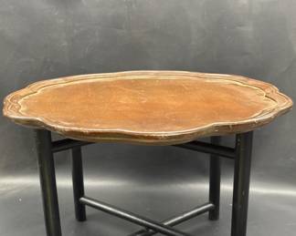 Vintage 2-Tone Wooden Side Table