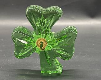Waterford Crystal Irish Spring Green Shamrock