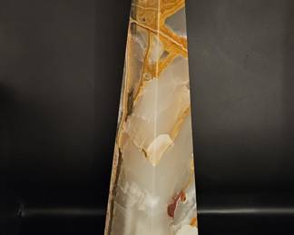 Onyx Agate Obelisk 18in Tower, 1/2