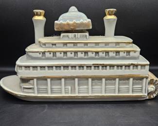 1968 Old Blue Ribbon River Queen Whiskey Decanter