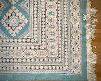 Green oriental rug