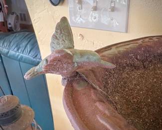 Vintage birdbath