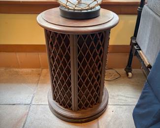 Pair of vintage mid-century Pioneer omnidirectional cylinder speakers