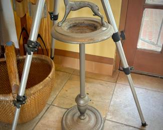 Vintage greyhound floor ashtray