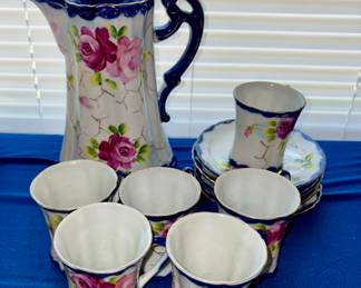 Nippon porcelain hot chocolate set.