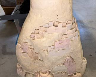 Southwest unglazed pottery planter.