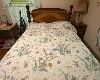 Full size bed
There is also a vanity & chest of drawers to match, sold separately, will bundle!