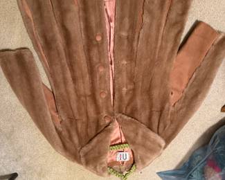 Vintage simulated fur coat