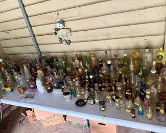Really neat old bottles. Most of these were wrapped in newspaper dated 1977.