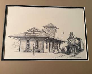 Reese Kennedy print of Nacogdoches Depot