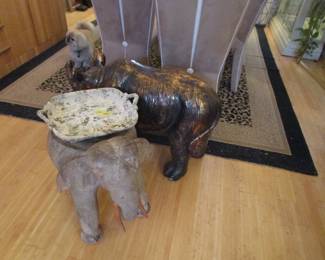 Rhino and elephant - quite large and heavy