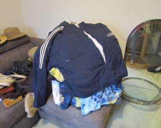 Track suits, vintage Hawaiian shirts