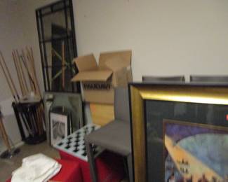 Huge amount of art and mirrors