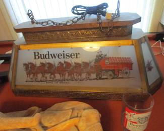 Vintage Budweiser chandelier