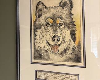Several signed art pieces