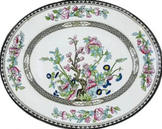 Large English Porcelain Platter - Signed "Hancock & Sons Indian Tree"
