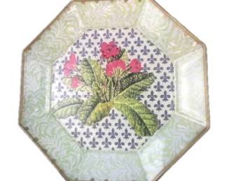 Moonlighting Interiors Decoupage Octagon Decorative Plate