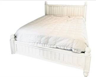 Pottery Barn Queen Size Bed - White