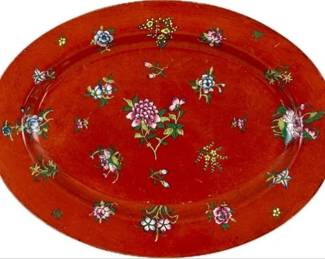 A.C.F. Japanese Porcelain Oval Serving Platter