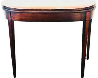 Hepplewhite Game Table With Felt