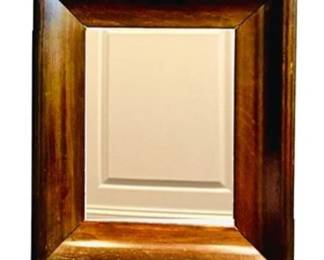 Wood Frame Vertical Mirror - 18.5 x 23 Inches
