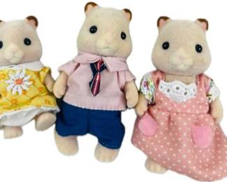Calico Critters Hamster Family